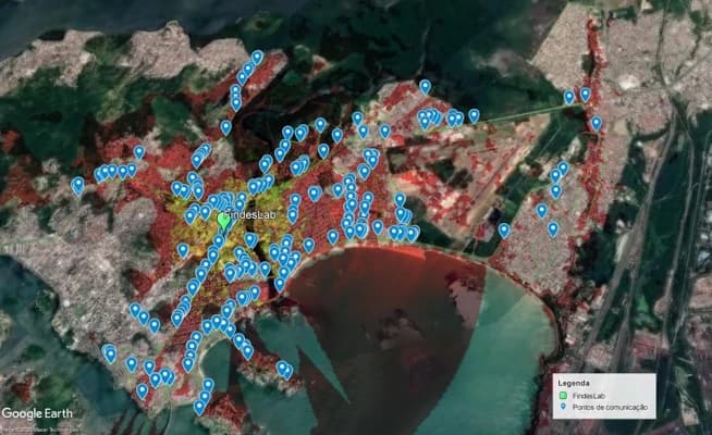 simulação da onda eletromagnética em 915MHz